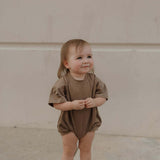 Short Sleeve Romper | Patina | Milk & Baby