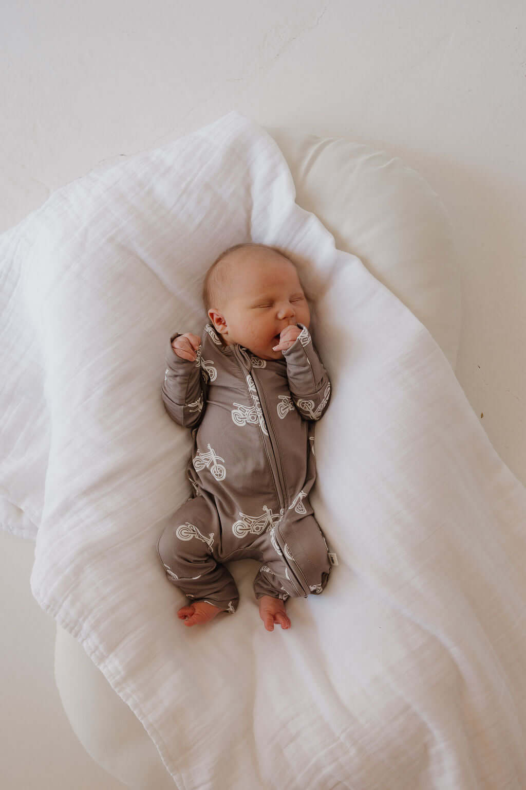 Dirt Bike | Bamboo Zip Pajamas | Milk & Baby