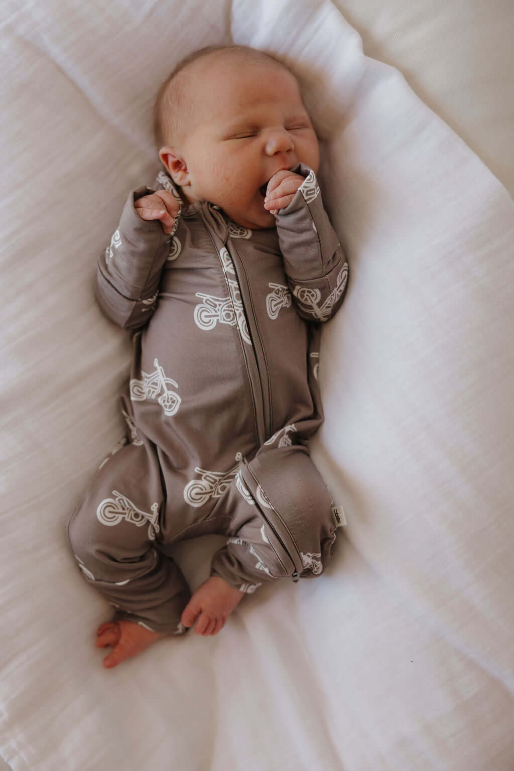 Dirt Bike | Bamboo Zip Pajamas | Milk & Baby