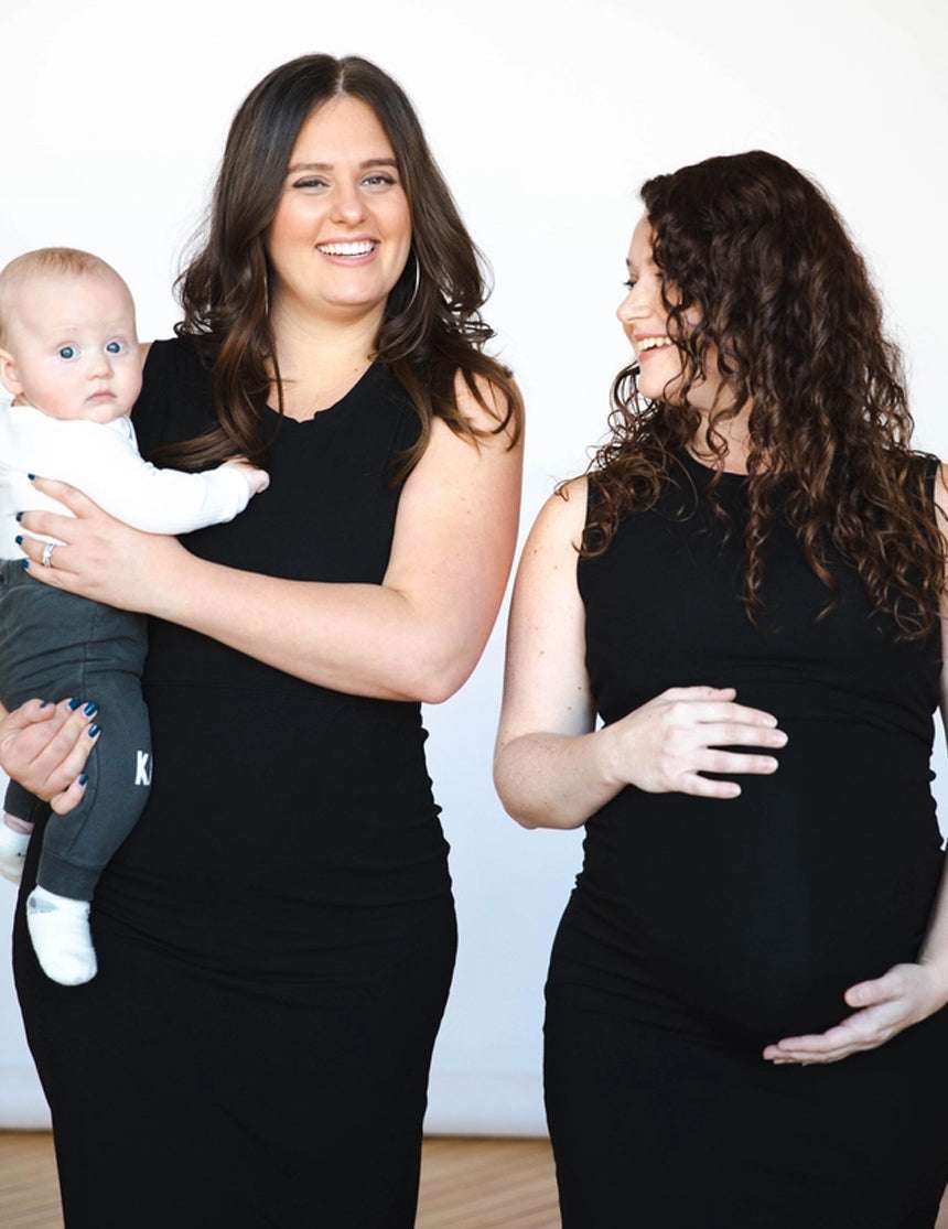 Little Breastfeeding Dress | Black | Milk & Baby