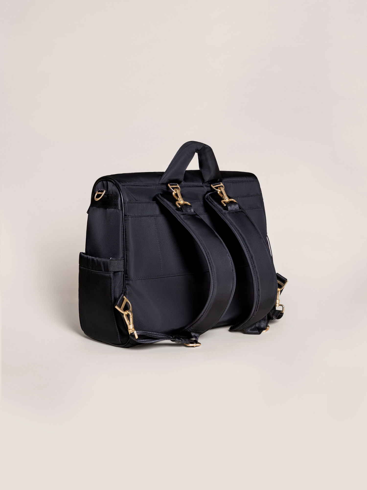 Satchel Diaper Bag - Black | Milk & Baby