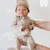 Lazy Daisy | Bamboo Zip Pajamas | Milk & Baby