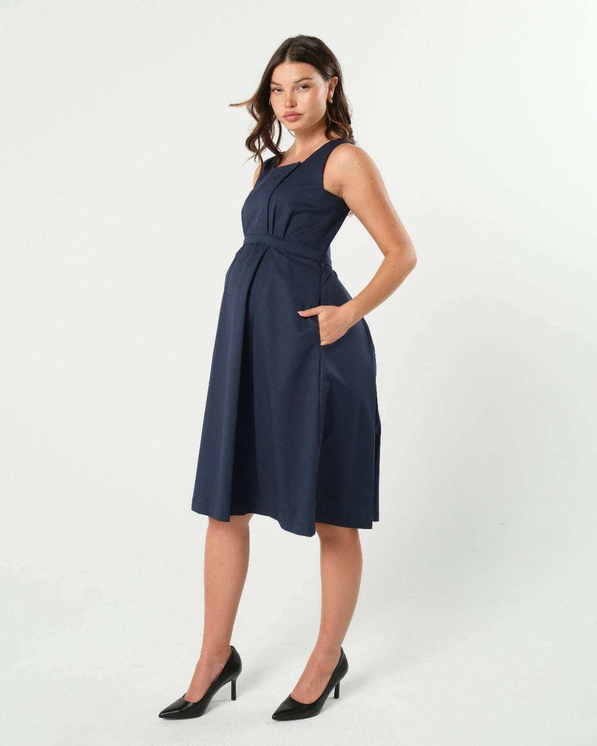INTO THE BLUE Maternity & Nursing Dress | Milk & Baby