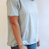 Relaxed Fit Zip Breastfeeding Tee | Milk & Baby