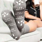 Birthing Affirmation Hospital Socks | Milk & Baby
