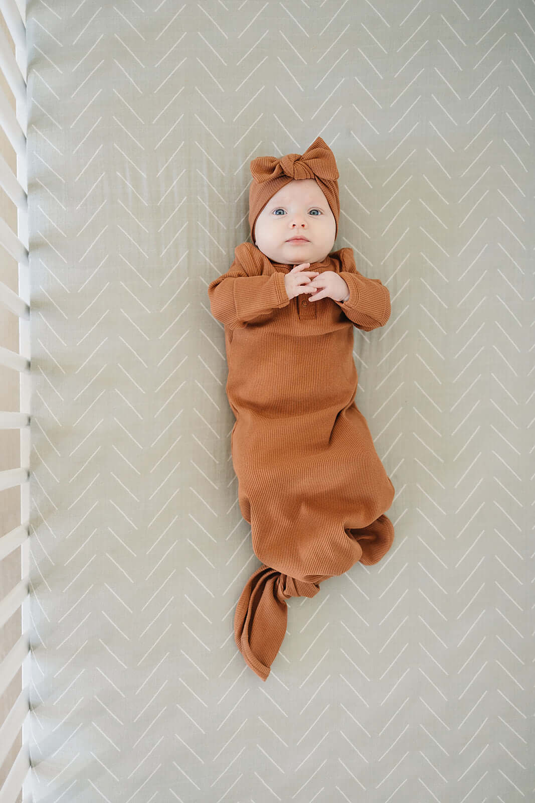 Desert Sage Muslin Crib Sheet | Milk & Baby
