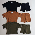 Kids Biker Short Set | Milk & Baby