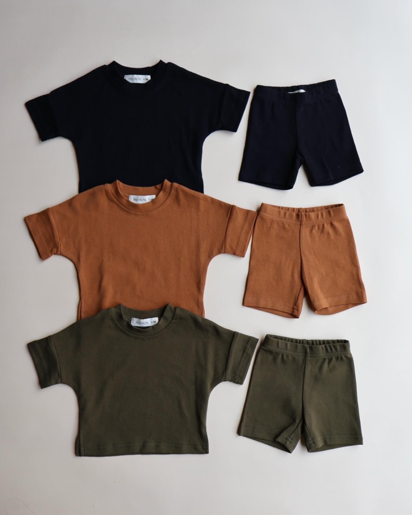 Kids Biker Short Set | Milk & Baby