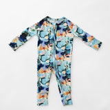 Charli Print | Bamboo Zip Pajamas | Milk & Baby