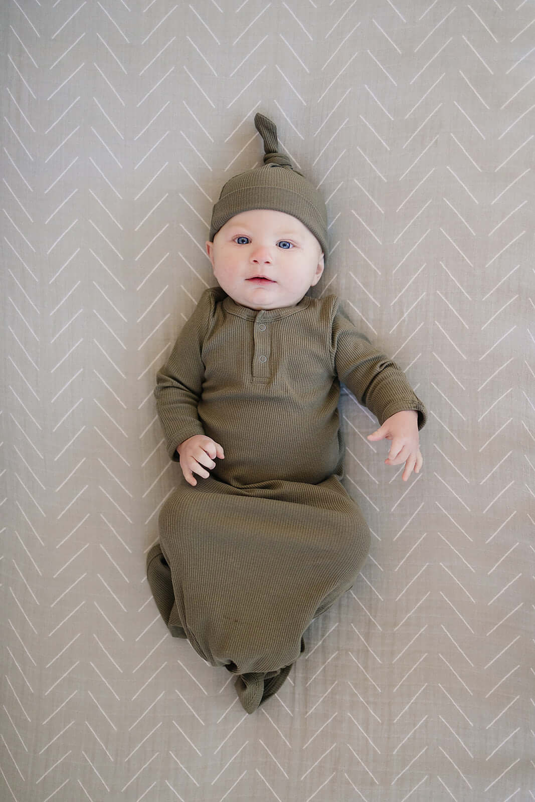 Desert Sage Muslin Crib Sheet | Milk & Baby