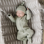 Sage Organic Cotton Ribbed Zipper | Milk & Baby