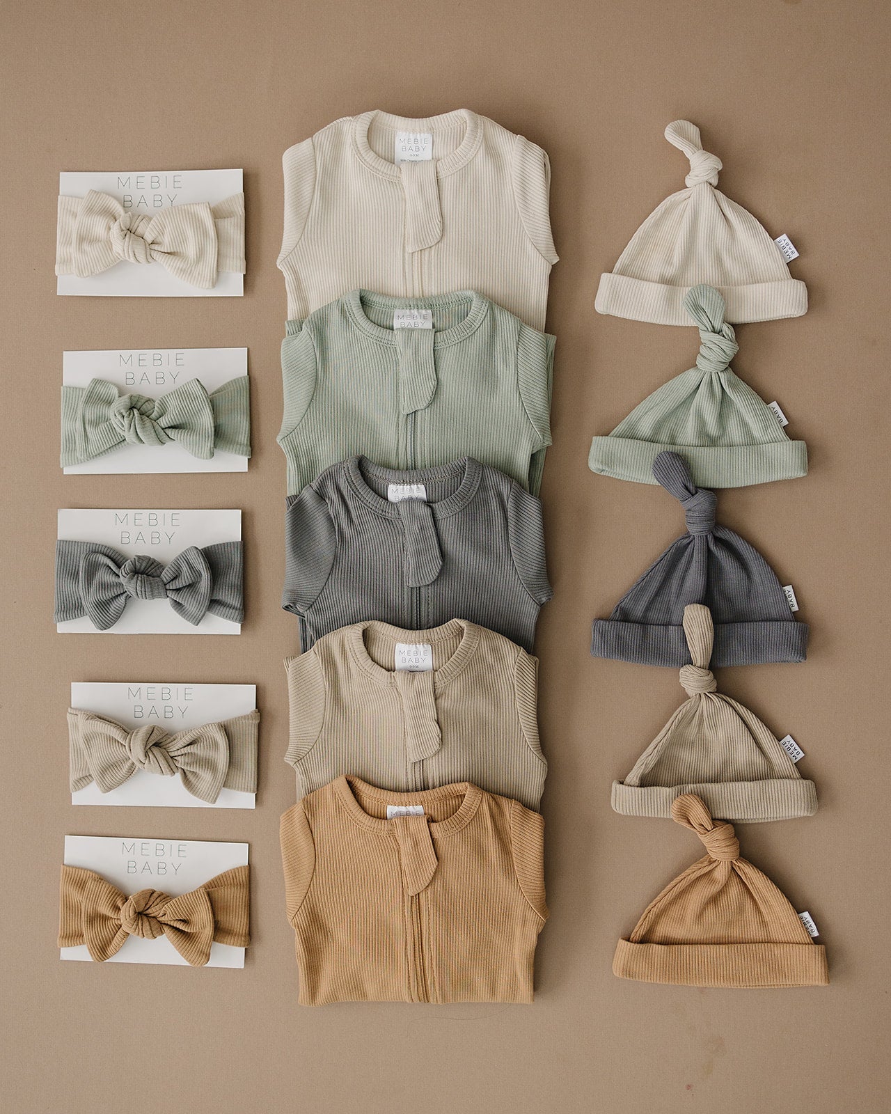 Sage Organic Cotton Ribbed Zipper | Milk & Baby
