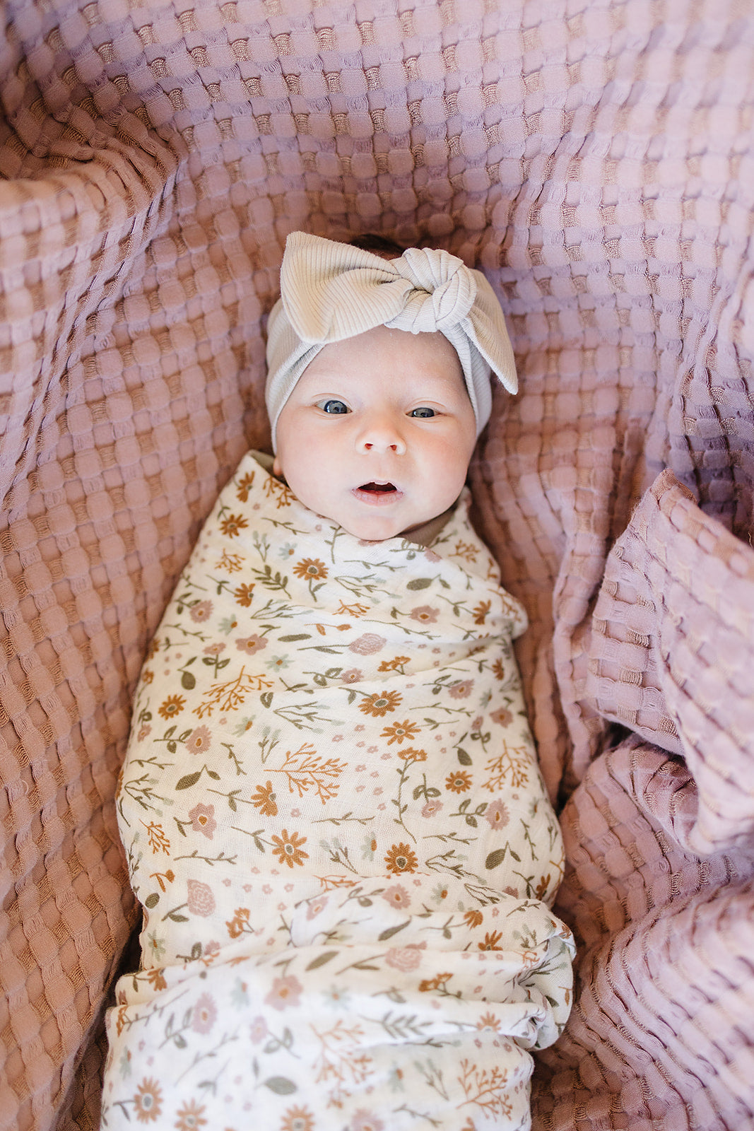 Vanilla Organic Cotton Ribbed Head Wrap | Milk & Baby