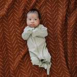 Sage Organic Cotton Ribbed Zipper | Milk & Baby