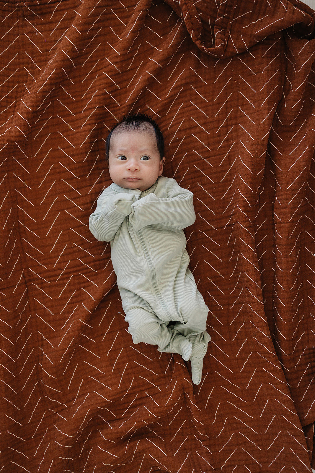 Sage Organic Cotton Ribbed Zipper | Milk & Baby