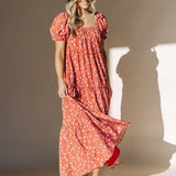 Bella Maxi Dress in Red