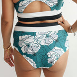 Moderate Coverage High Waist Bikini Bottoms