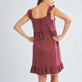 Grace Labor & Nursing Nightgown | Burgundy | Milk & Baby