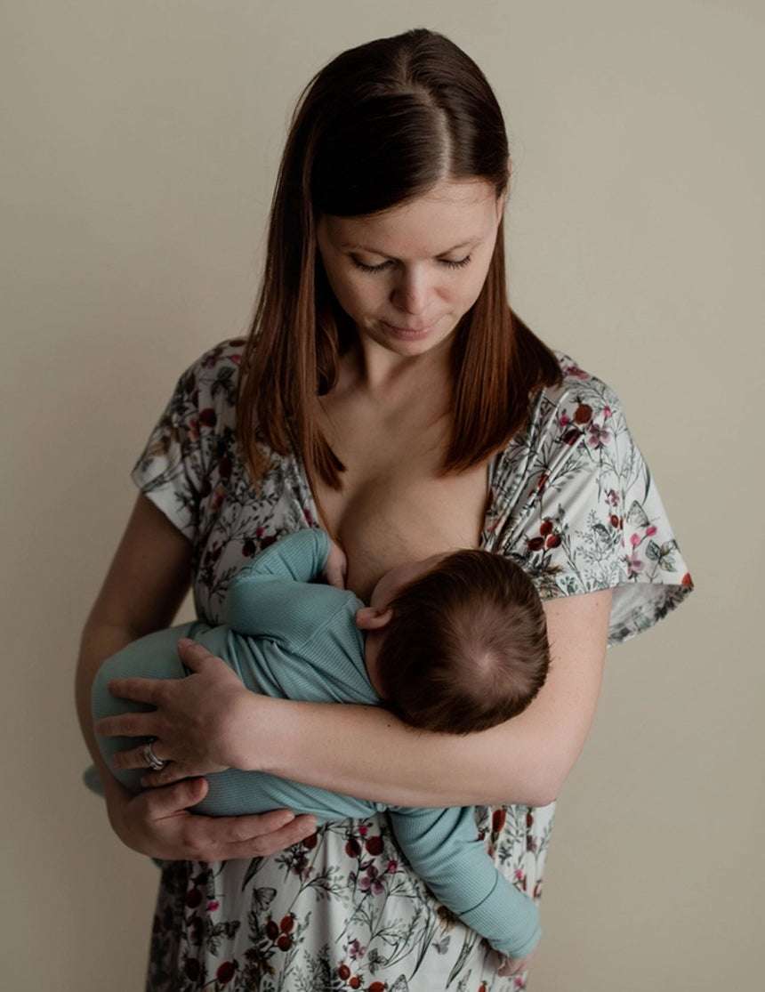 Mommy & Baby Hospital Bundle | Floral & Bluebird | Milk & Baby