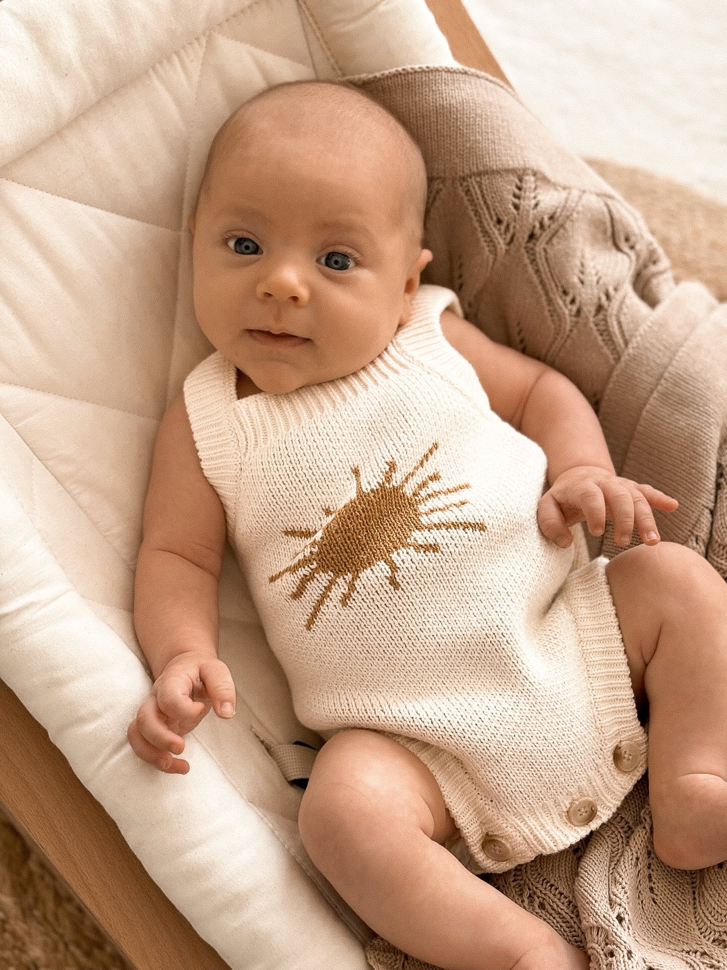 Luna + Luca Mr. Sun Romper | Milk & Baby