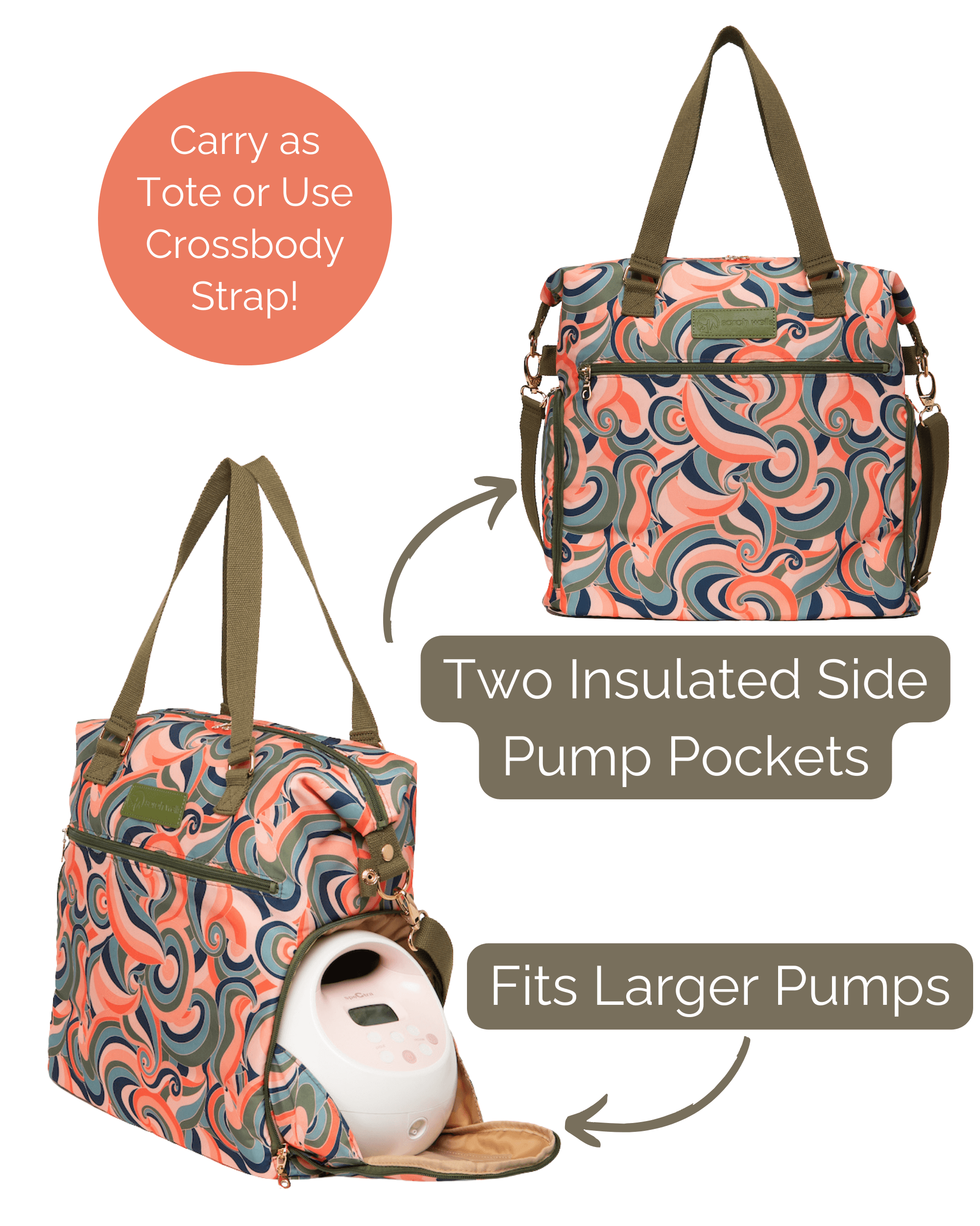 Lizzy Breast Pump Tote | Milk & Baby