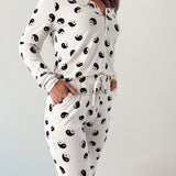 Black & White Yin Yang | Women's Bamboo Pajamas | Milk & Baby