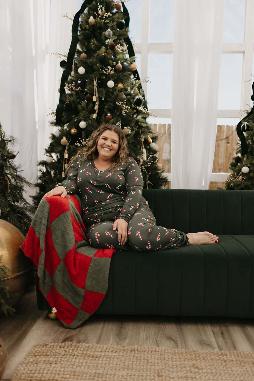 Women's Bamboo Pajamas | Candy Cane Lane 2024 | Milk & Baby