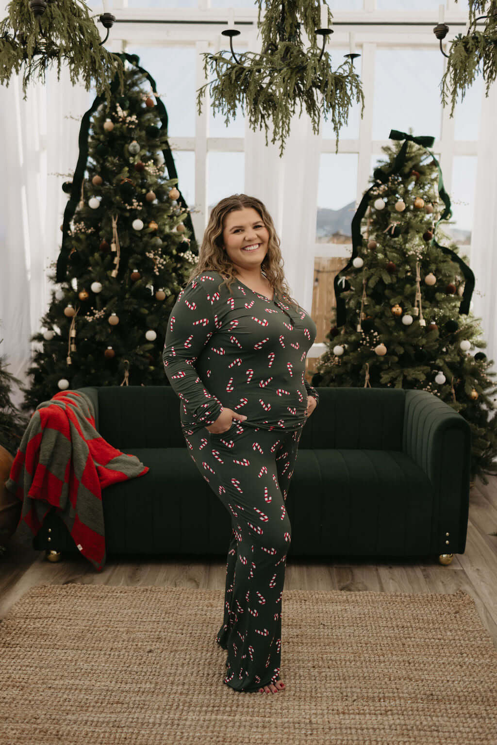 Women's Bamboo Pajamas | Candy Cane Lane 2024 | Milk & Baby