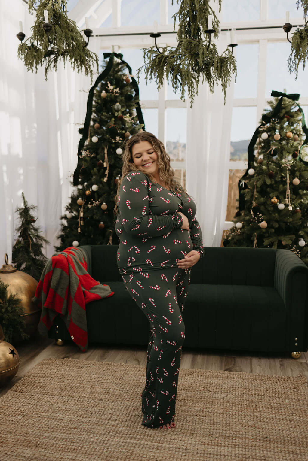 Women's Bamboo Pajamas | Candy Cane Lane 2024 | Milk & Baby