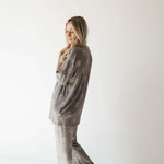 Sage Yin Yang | Short Sleeve Women's Bamboo Pajamas | Milk & Baby