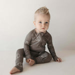 Sage Yin Yang | Bamboo Zip Pajamas | Milk & Baby