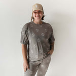 Sage Yin Yang | Short Sleeve Women's Bamboo Pajamas | Milk & Baby
