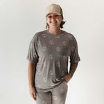 Sage Yin Yang | Short Sleeve Women's Bamboo Pajamas | Milk & Baby
