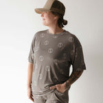 Sage Yin Yang | Short Sleeve Women's Bamboo Pajamas | Milk & Baby