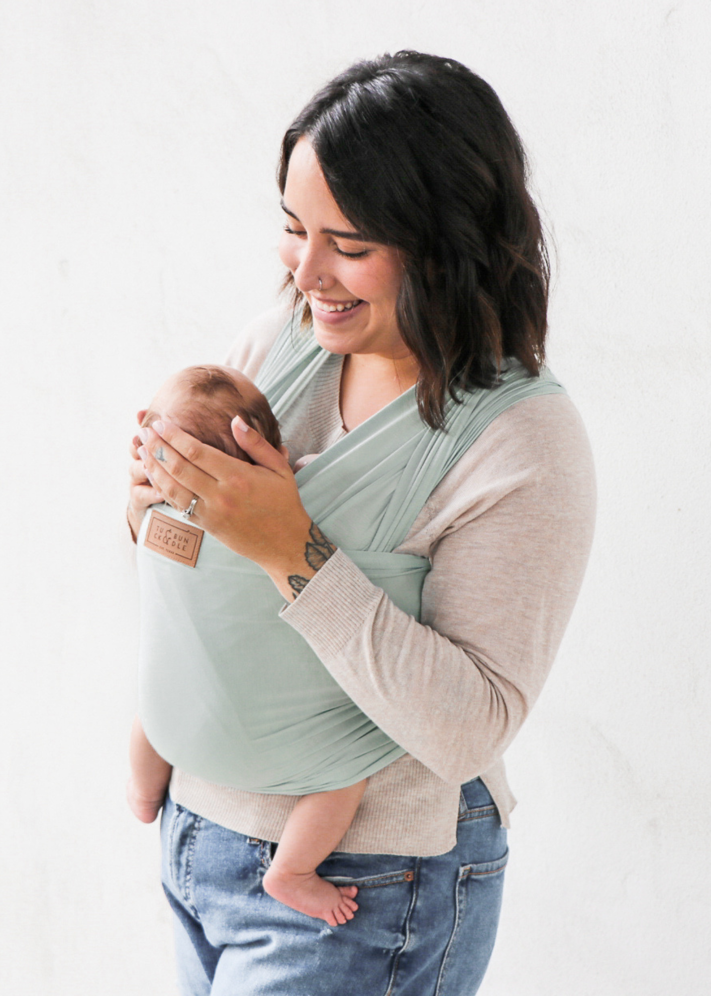 Tuck and Bundle Baby Wrap | Limited Edition Ocean Milk & Baby