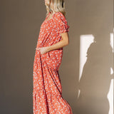 Bella Maxi Dress in Red
