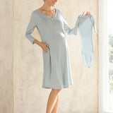 Soline Mama Nightie & Baby Set | Milk & Baby