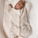 Luna + Luca Cozy Teddy Pocket Jumpsuit | Milk & Baby