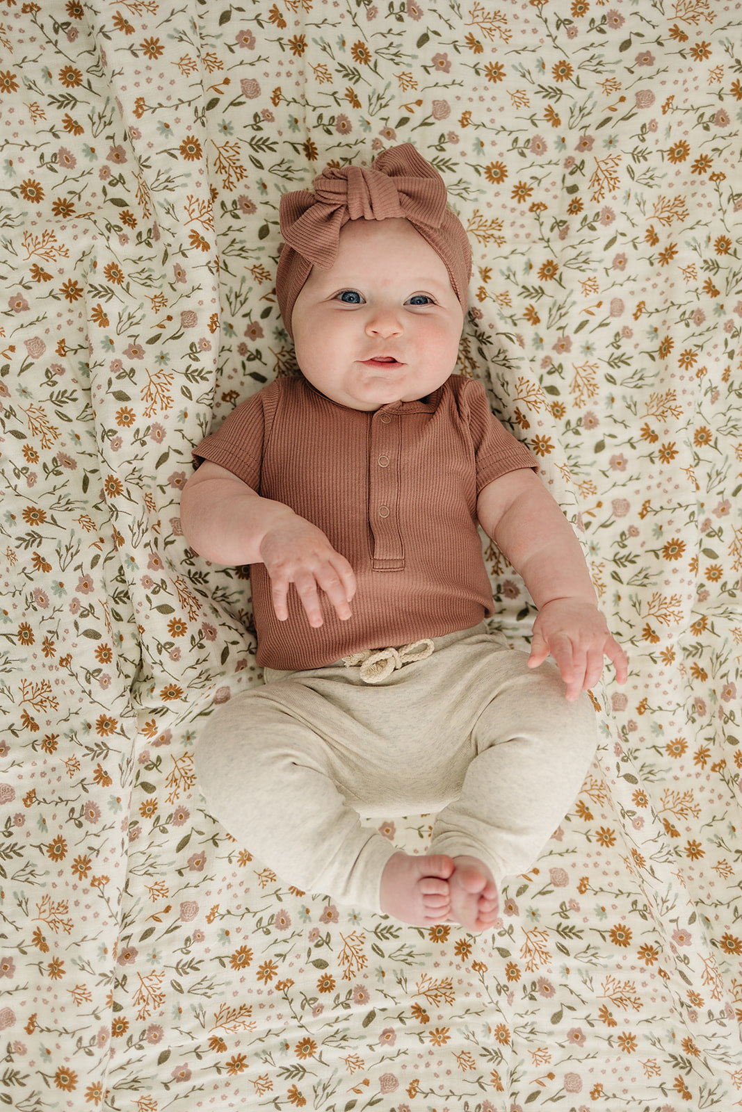 Dusty Rose Organic Cotton Ribbed Snap Bodysuit | Milk & Baby