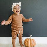 Vanilla Organic Cotton Ribbed Head Wrap | Milk & Baby