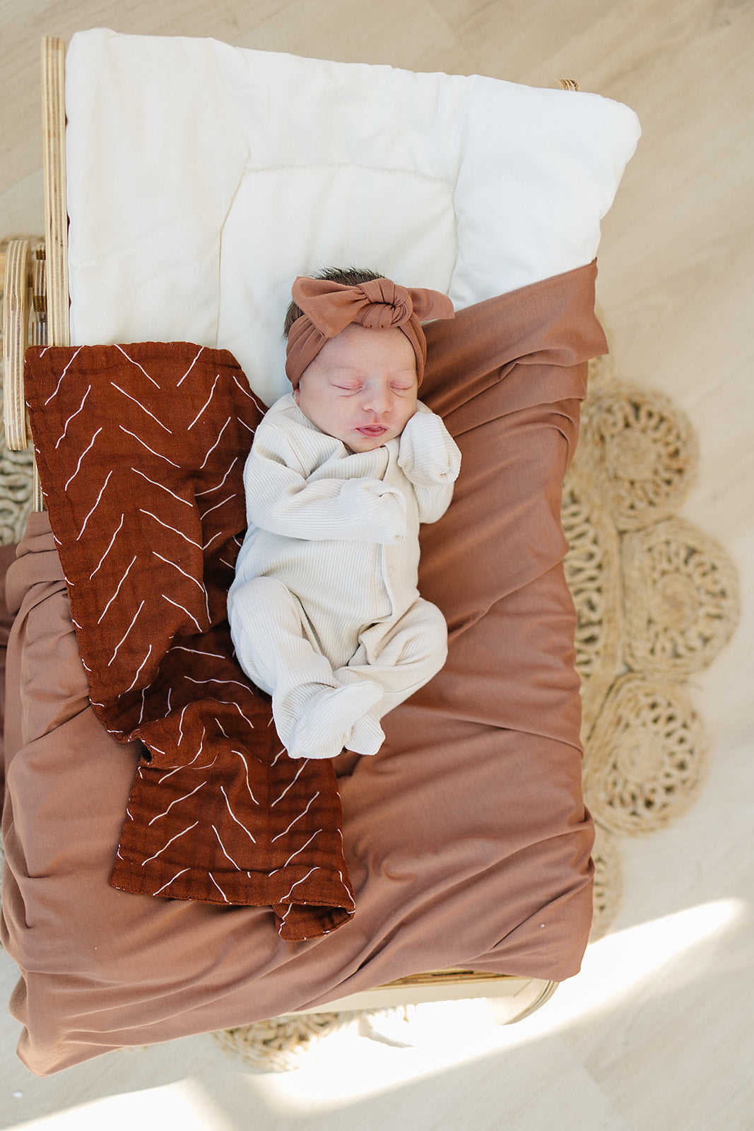 Rust Bamboo Head Wrap | Milk & Baby