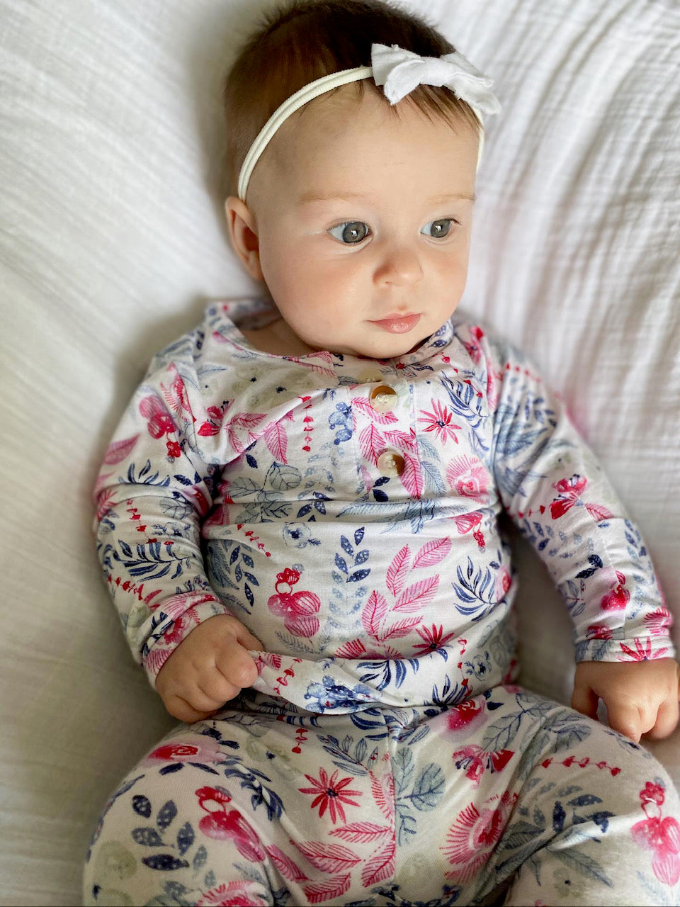 Aspen Outfit, Hat and Headband Set | Bloom | Milk & Baby