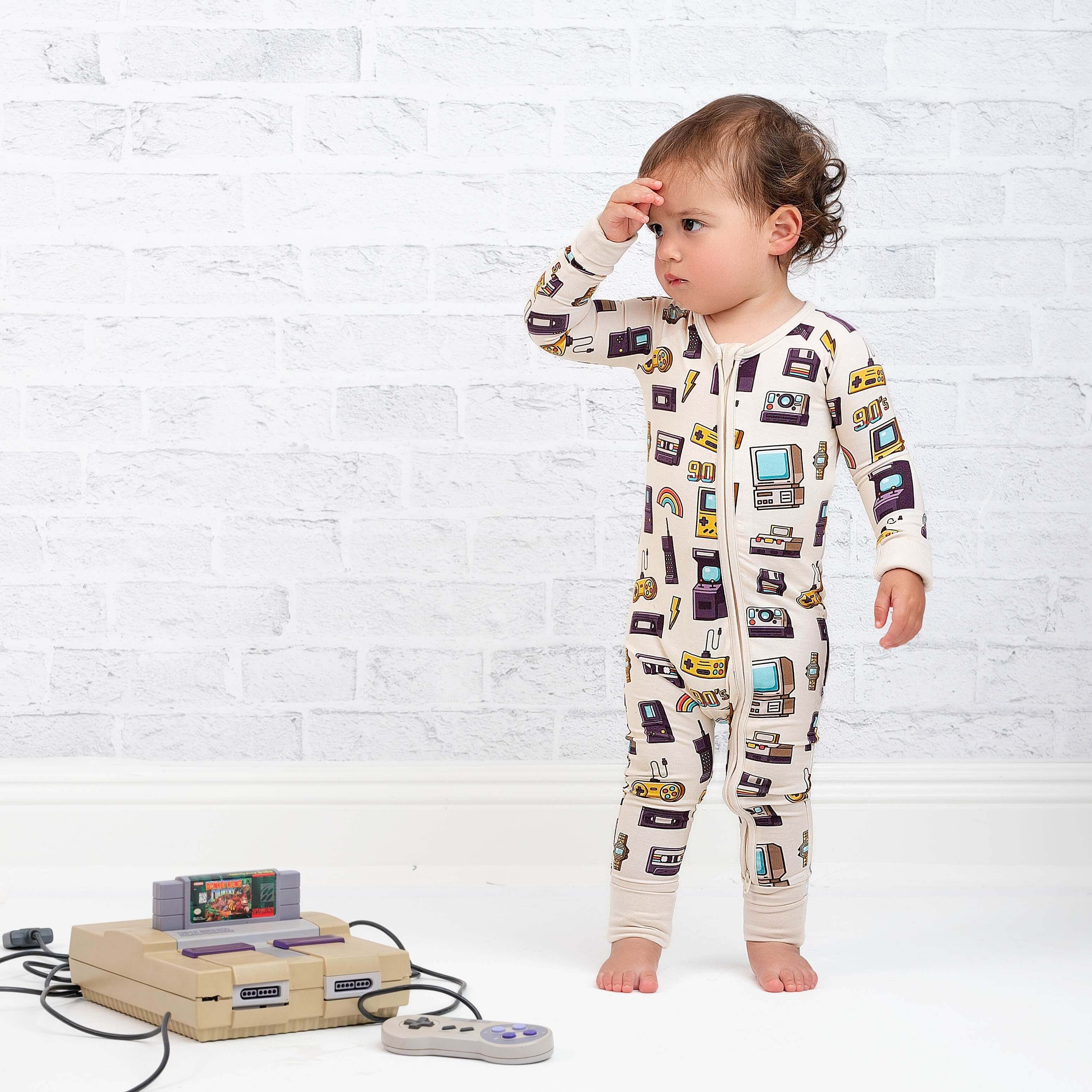 90's Retro Romper | Milk & Baby