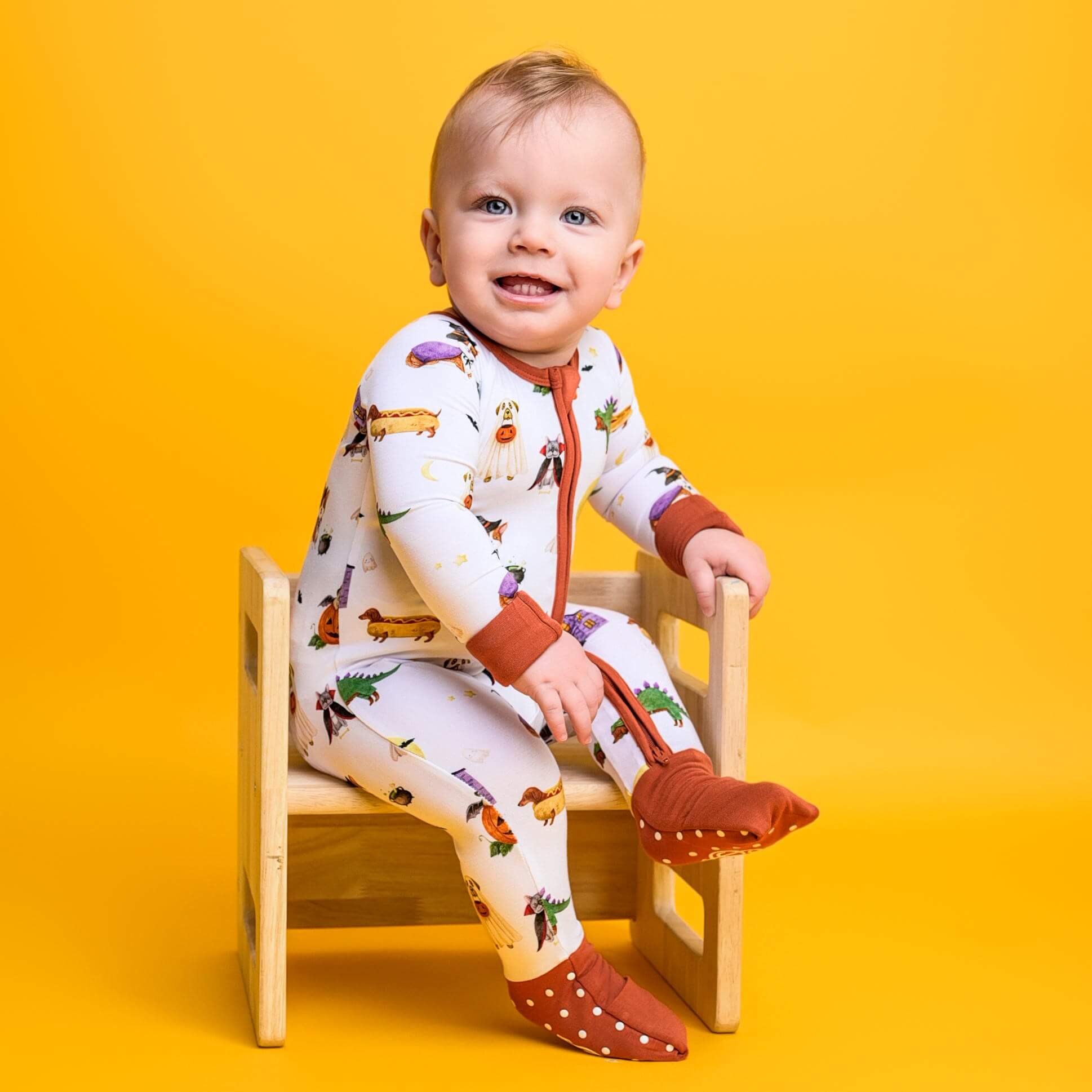 Howl-O-Ween (Dog) Romper | Milk & Baby