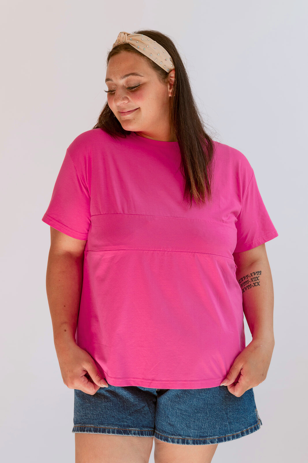 Full Zip Breastfeeding Tee | Milk & Baby