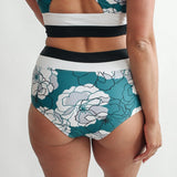 Moderate Coverage High Waist Bikini Bottoms