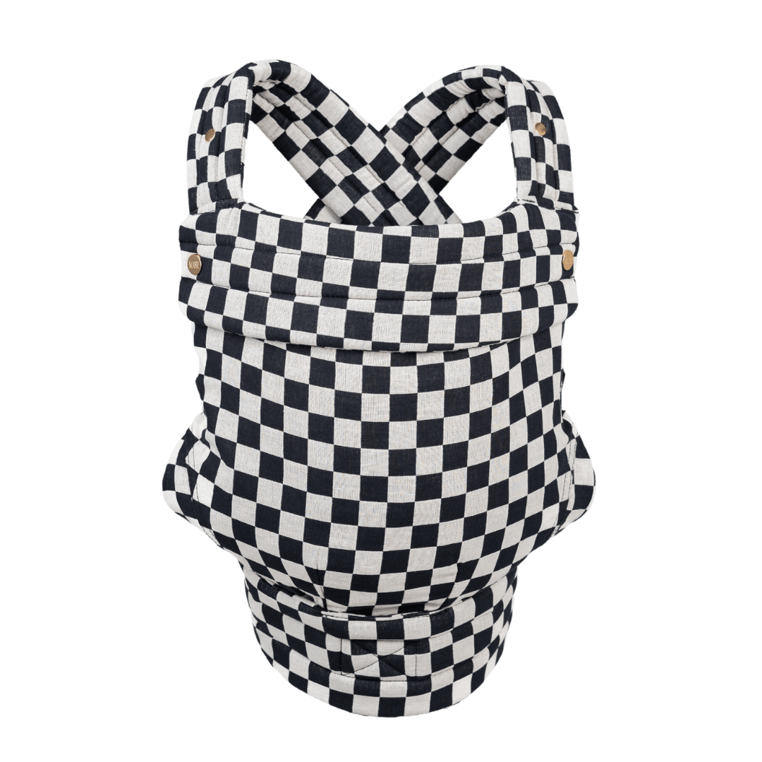 The Monarch Carrier - Ebony Check | Milk & Baby