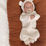 Luna + Luca Baby Bear Jumpsuit | Cozy Teddy | Milk & Baby