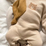Luna + Luca Bear Jacquard Jumpsuit | Milk & Baby