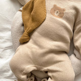 Luna + Luca Bear Jacquard Jumpsuit | Milk & Baby